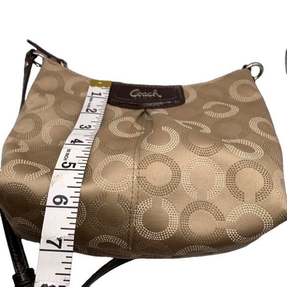 COACH Brown Signature Ashley Crossbody - Picture 7 of 8